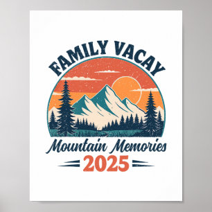Gezamenlijke Vakantie 2025 Bergreis Herinneringen Poster