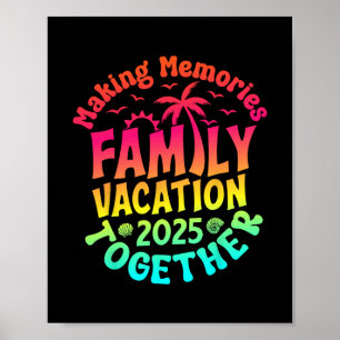 Gezamenlijke Vakantie 2025 Familie Reünie Stemming Poster
