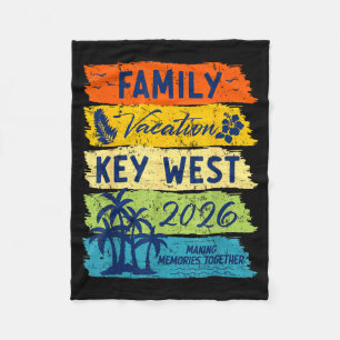 Gezamenlijke vakantie 2026 Key West Zomer Vakantie Fleece Deken