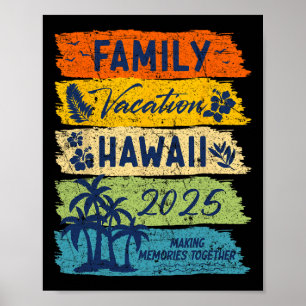 Gezamenlijke vakantie Hawaii 2025 Familie Vakantie Poster