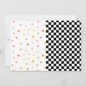 Gezamenlijke Verjaardag Groovy Gecombineerde Verwa Kaart (Achterkant)