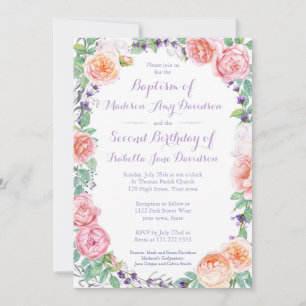 Gezamenlijke zusters Doop / Verjaardagsfeest / Com Kaart