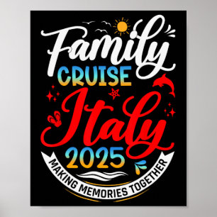 Gezamilyke cruise Italië 2025 Matching Italië Gezi Poster