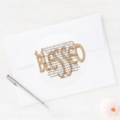 Gezegd - Beatitudes Ronde Sticker (Envelop)