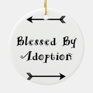 Gezegd door adoptie - Foster Care Keramisch Ornament