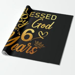 Gezegd door God voor 60 jaar 60ste verjaardag Fait Cadeaupapier