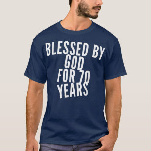Gezegd door God voor 70 jaar 70e verjaardag T-shirt