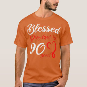 Gezegd door God voor 90 jaar oude verjaardag 90t T-shirt