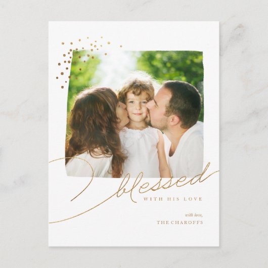 Gezegd met zijn liefde - kerstBriefkaart Feestdagenkaart (Voorkant)
