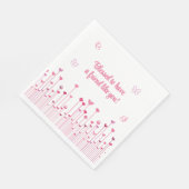 Gezegd om een vriend te hebben zoals jij roze Vale Servet (Hoek)