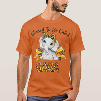Gezegd om Gaga Sunflower Elephant Mothe te worden T-shirt