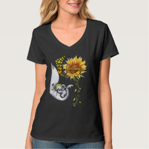 Gezegd om Grammy Sunflower Elephant Mot te worden  T-shirt