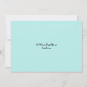 Gezegd om je te kennen bedankkaart (Achterkant)