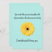 Gezegd om je te kennen bedankkaart (Voorkant / Achterkant)