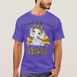 Gezegd om mama Sunflower Elephant Mothe te worden T-shirt