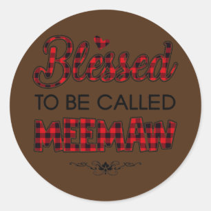 Gezegd om Meemaw Red Pset Moederdag te worden geno Ronde Sticker