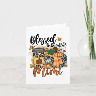 Gezegd om Mimi Herfst Pumpkin Thanksgivin te worde Kaart