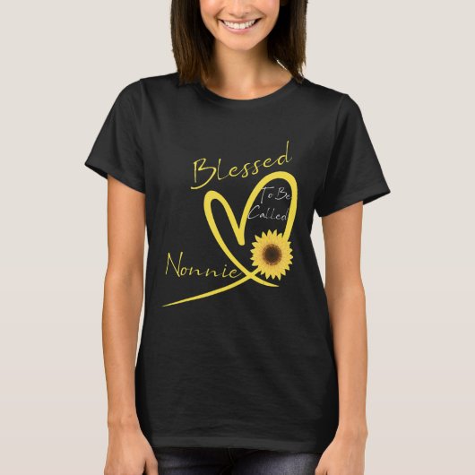 Gezegd om nonnie Sunflower Heart te worden genoemd T-shirt (Voorkant)