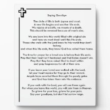 Gezegde Afscheid 8x10 Tabletop Foto Plaque