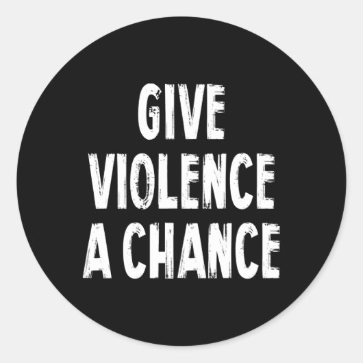 Gezegde Chance Sarcasm geven Ronde Sticker (Voorkant)