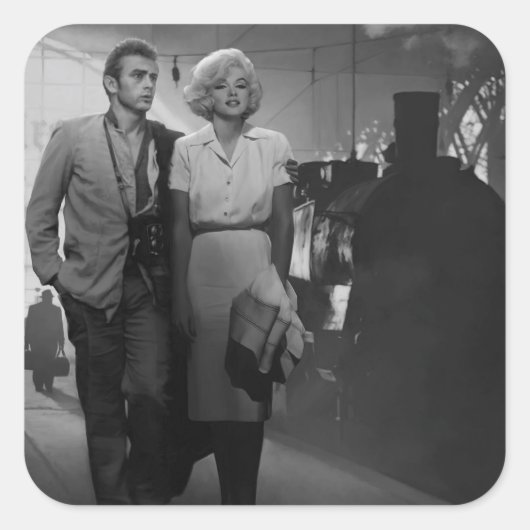 Gezegde Farewell Vierkante Sticker (Voorkant)