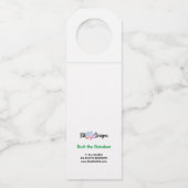 Gezegde flesje Label rendieren (Achterkant)