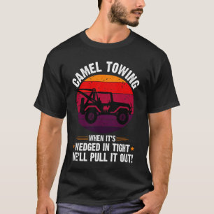 Gezegde Funny Halloween Camel Towing Retro Adult H T-shirt