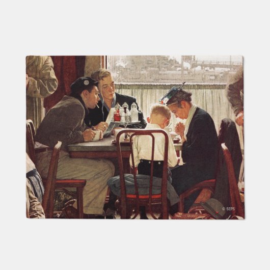 Gezegde Grace van Norman Rockwell Deurmat (Voorkant)