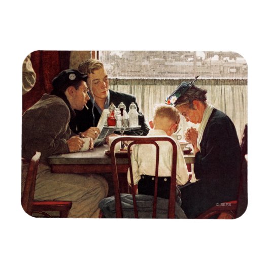 Gezegde Grace van Norman Rockwell Magneet (Horizontaal)