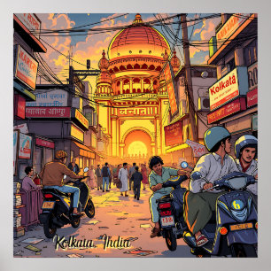 Gezegde Hallo uit India Kolkata Poster