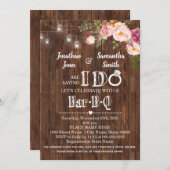 Gezegde Ik maak barbeque op de bar bruiloft Kaart (Voorkant / Achterkant)