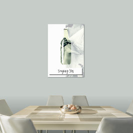 Gezegde Ja, bruid & bruidegom, aangepaste trouwfot Poster