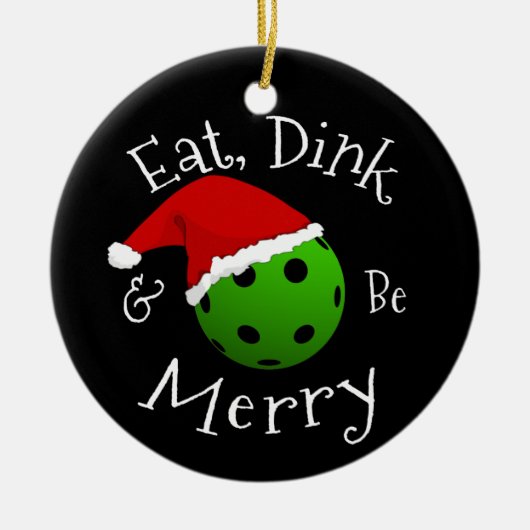 Gezegde met kerstbal keramisch ornament (Voorkant)