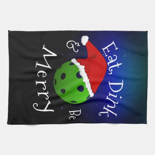 Gezegde met kerstbal theedoek (Horizontaal)