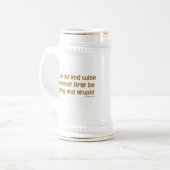 Gezegde Old and Wise Funny Bierpul (Voorkant links)