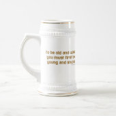 Gezegde Old and Wise Funny Bierpul (Links)