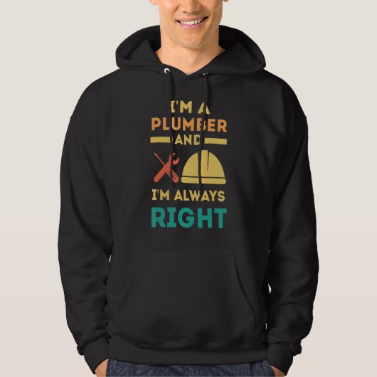 Gezegde Plumber Plumbing Hoodie (Voorkant)