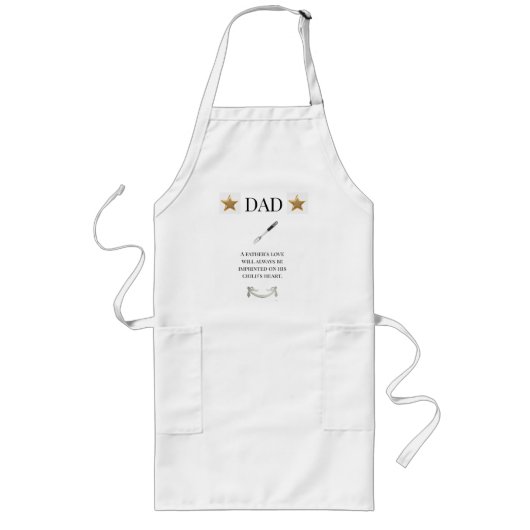 Gezegde van een Angel Long Dad Schort (Voorkant)