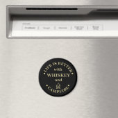 gezegde van grappige kamperen en whisky magneet (Insitu (Vaatwasser))