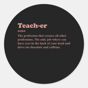 GEZEGDE van leerkracht NOUN Funny Favorite Ronde Sticker
