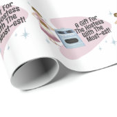 Gezegde van Snarky Hostess Houseechtgenote Cadeaupapier (Rol Hoek)