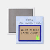 Gezegde voor fantastische docenten magneet (Voorkant / Achterkant)