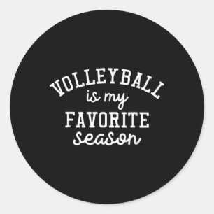 Gezegde voor volleybal van sportovers is mijn favo ronde sticker