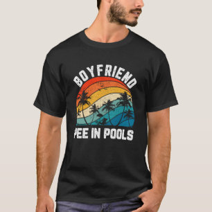 Gezegden grappen sarcastisch retro vriendje plas i t-shirt