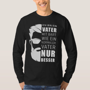 Gezegden met Mannen draagtang Ich Bin Ein Vater Mi T-shirt