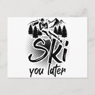 Gezegden   Ski apres-ski wintergeschenken Briefkaart
