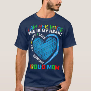 Gezegden van het hart Moeder Draag Blauwe Dochter T-shirt