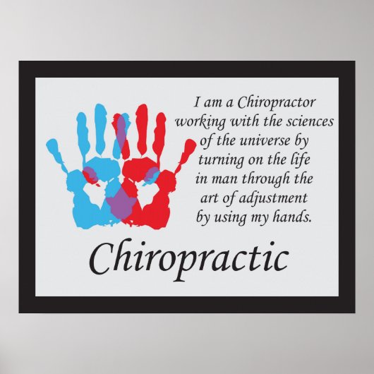 Gezegden voor chiropractische aanpassingen poster (Voorkant)