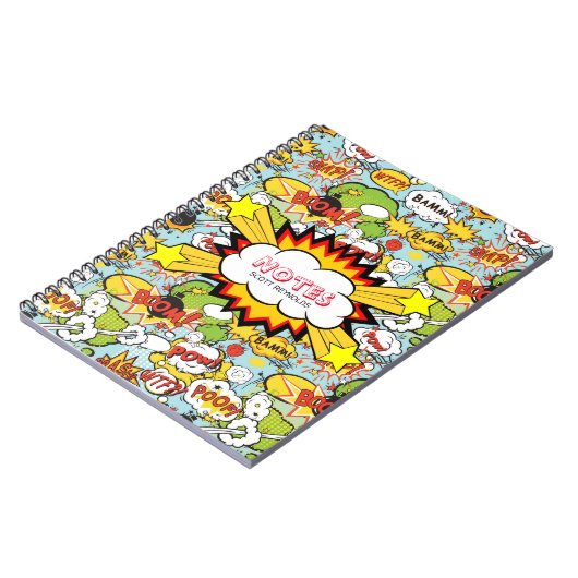 Gezegden voor komische boeken notitieboek (Linkerzijde)