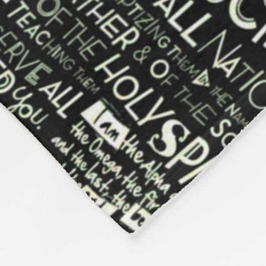 Gezegden voor positieve verering Collage Fleece Bl (Hoek)